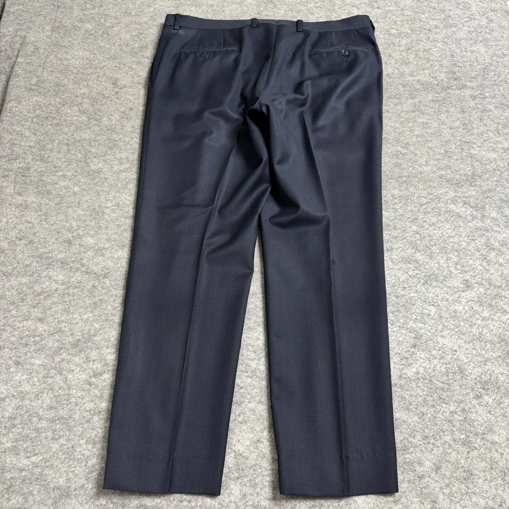 Ted Baker Suit 44R Blue Blazer Jacket Trouser Pants 37x29 2 Piece *flaw
